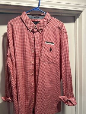 U.S. Polo Assn. Red Gingham Button-Down Shirt
